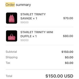 Sprayground bookbag and duffle bag